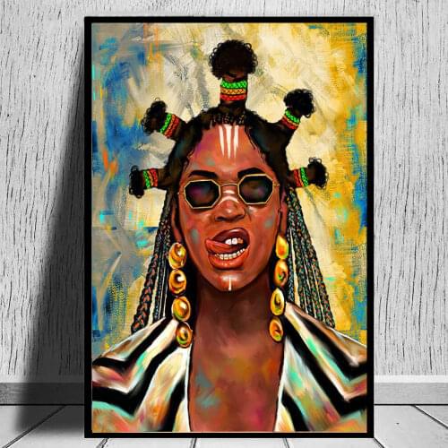 Black Is King Beyoncé Canvas Print Posters And Prints Movie Wall Art Pictures For Living Room Decoration Home Decor (No Frame)
