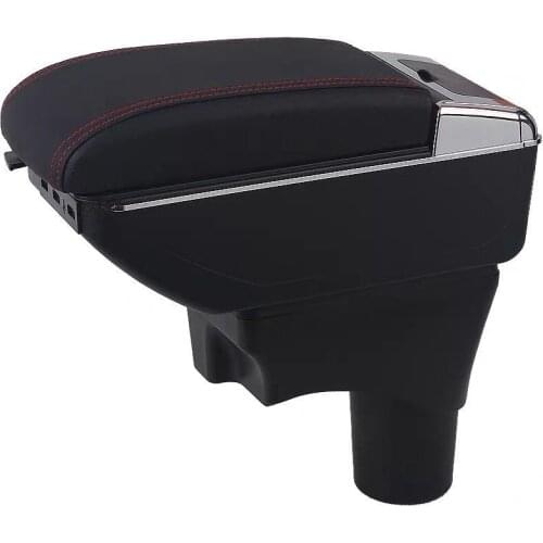 Armrest storage box car organizer seat gap case pocket content box with USB cup holder FIT FOR SUNNY 2011-2016