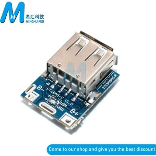 5V Boost Step Up Power Module Lithium LiPo Battery Charging Protection Board LED Display USB for DIY Charger 134N3P Program 5V B