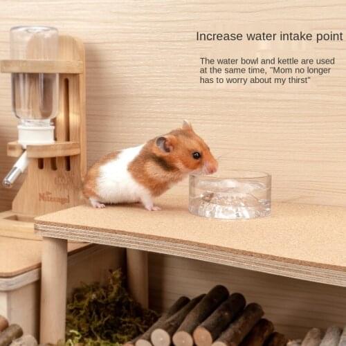 Pet Hamster Small Animal Accessories Feeding Supplies Fuji Landscape Bowl Windshield Washer Fluid Bowl Anti-lift