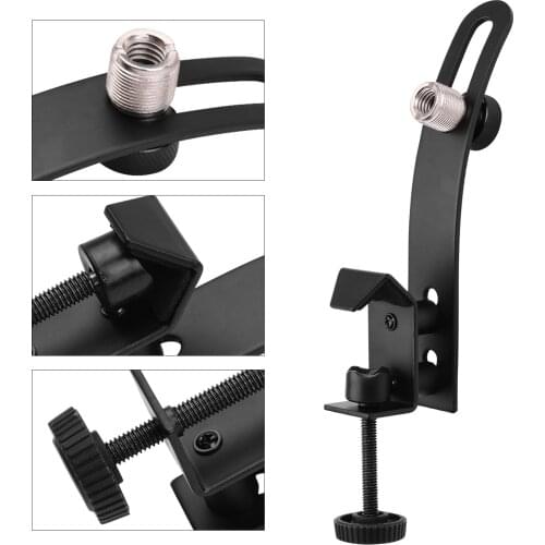 Adjustable Drum Rim Clip Shockproof Microphone Clamp with Groove Gear Percussion instruments Drum Accessories