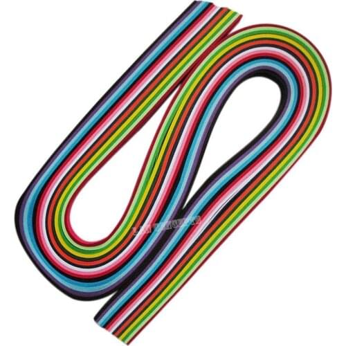 DIY Paper Filigree Quilling Paper for crafting - W0.5cm x L52cm MIXED 15 colors 1500pcs/lot free shipping