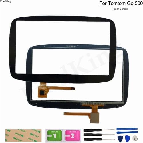 GPS Touch Screen Panel Glass For Tomtom GO 500 GO 5000 GPS Repair Replacement Part Touch Screen Digitizer Sensor Tools Adhesive