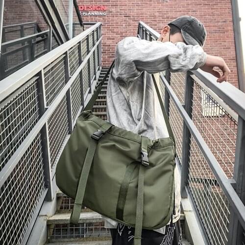 New Casual Shoulder Bag Men Waterproof Messenger Bag For HipHop Male High Quality Zipper Travel Business Crossbody Bags