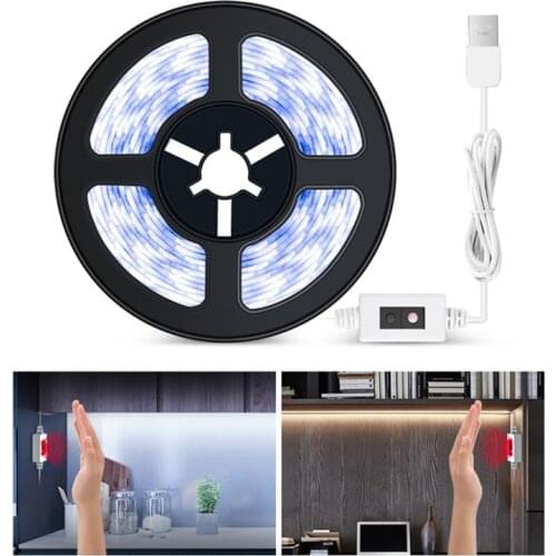 LED Strip Smart Hand Sweep Sensor LED Light Bar USB Stepless Dimming Lighting Strip Waterproof TV Backlight Cabinet Light Strip