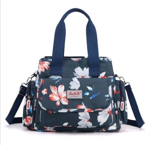 Women Shoulder Bags Large Capacity Nylon Travel Bag Casual Luxury Designer Handbag Crossbody Bag Girls 2021 Female Tote Floral