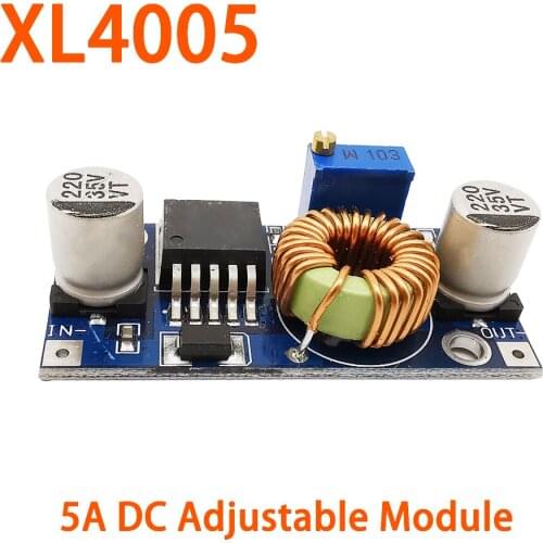1Pcs XL4005 DC Adjustable Step-down Power Supply Module 5A Max DC-DC XL4005 5A 75W Power Supply Module Large Current Large Power