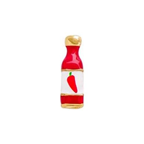 10pcs chilli sauce Charm floating charms for Living glass locket
