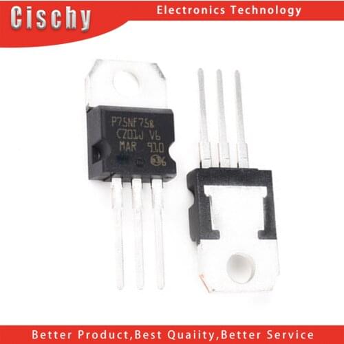 10PCS STP75NF75 P75NF75 TO-220 TO220 75NF75 MOS FE NEW original