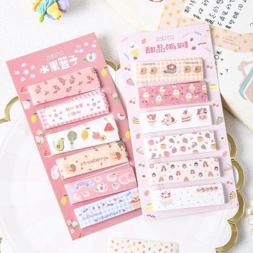 120 Sheets Memo Pad Snack Shop Series Sticky Notes Journal Writable Diary Stickers Flakes Scrapbooking Decorative Stationery
