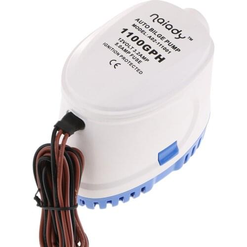 12V 1100 GPH Bilge Pump Marine Submersible Water Pump Automatically