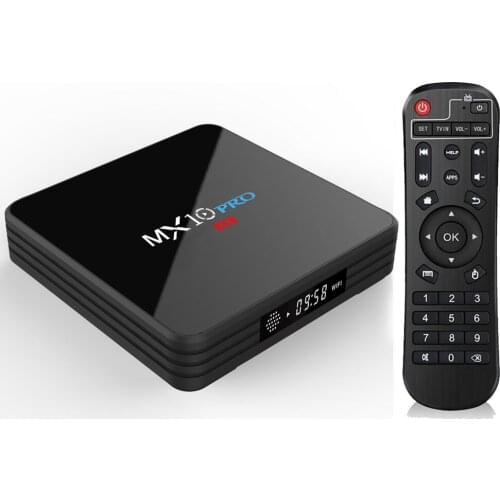 20pcs MX10 Pro 4GB DDR3 32GB eMMC Android 9.0 TV BOX RK3318 Quad Core KD 18.0 4K HDR 2.4G /5G WIFI USB 3.0 Media Player