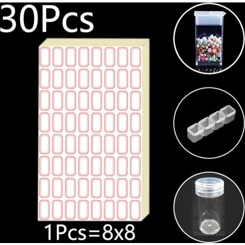 30Pcs Stickers for Diamond Painting Tools Diamond Classification Storage Distinguish Label Stickers Mark of Home Office Life