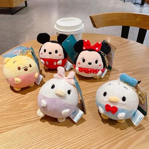 4.3" Mickey Mouse Clubhouse cartoon Mickey and Winnie Stuffed Plush Toys 11cm Cute Plush Toys Gifts Girlsfriend Decoration