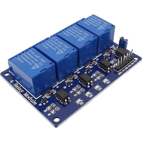 1Piece 5V 4 Channel Relay Module with Optocoupler 4 Way Relay Control Board. Relay Output 4-way Relay Module for Arduino