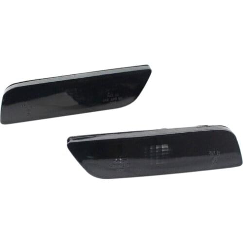 Car Side Marker Light Turn Signal Lamp Black Pair for VOLVO S80 30744360 2002-2006