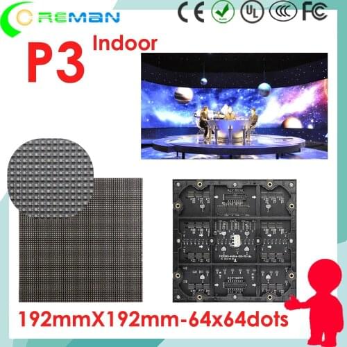 Free shipping p3 hd xxxx videos indoor led display led module 192mmx192mm ultra thin cabinet lightweight indoor outdoor p4 p5 p6