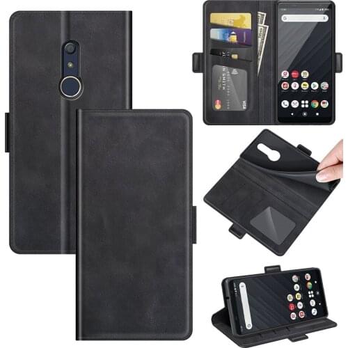 Case For Fujitsu Arrows Be4 Plus Leather Wallet Flip Cover Vintage Magnet Phone Case For Arrows Be4 Plus Coque