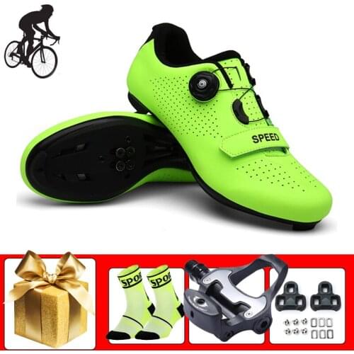 Road Cycling Shoes Add Pedals Men Women Breathable Self-locking Sapatilha Ciclismo Bicicleta Triatlon Bicycle Riding Shoes