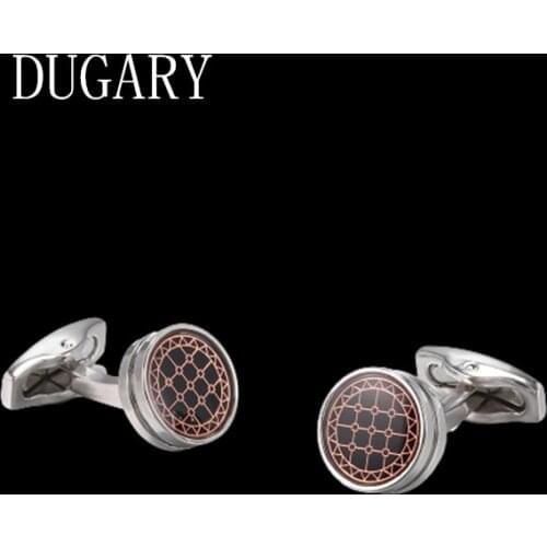 DUGARY Luxury shirt cufflinks for mens Brand cuff buttons cuff links High Quality round wedding abotoaduras Jewelry gemelos