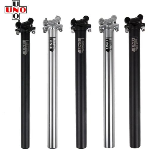 UNO Mountain Road Bike MTB Ultralight 6061-T6 Straight Head Float 25.4 27.2 28.6 30.9 31.6mm Seat Tube SeatPost Black Sliver