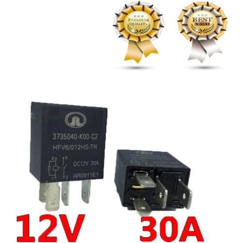 10pcs HFV6 12v 30A Replace For NAIS ACM33221 Automotive Relay 4 Prong