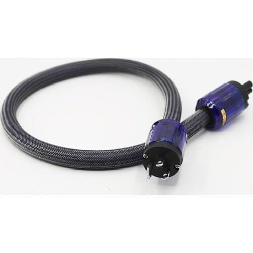 One Piece High Quality Pure copper US Power Cord Cable Audiophile Power Cord Cable Schuko Plug With Figure 8 IEC C7 AC Cord