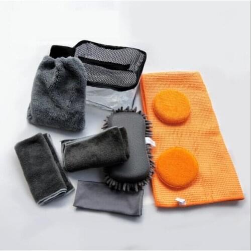 9-piece-kit Car Wash towel Set Car Cleaning cloth Set Car Wash Tools