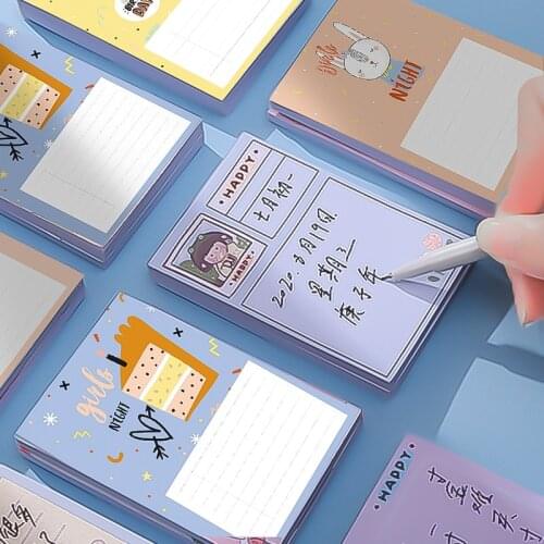 Creative Cartoons Memo Pads Students To Use Shorthand Notebooks For Convenient And Tearable Sticky Notes Cute Stationary 100Page