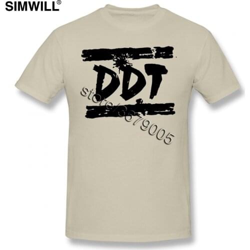 Handsome DDT Tee Mens Short Sleeves Rock Band Music T-shirt Large and Tall Cotton Summer T Shirt
