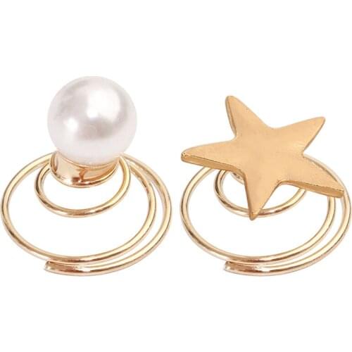 Hot Exquisite Five-pointed Star Spiral Hairpin Hair Accessories Girl Hair Accessories Ladies Hairpin Headdress Girls Headdress