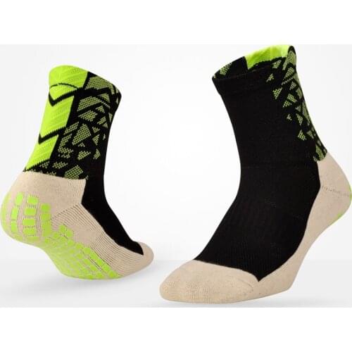 1 Pairs Anti-Slip Football Socks Breathable Soccer Sweat-absorbing Socks for Men and Women Rubber Hiking Cycling Socks