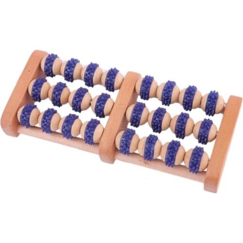 Non-slip Handwork Wooden Foot Presure Massager Roller For Plantar Fasciitis Appareils De Massage Pour Les Pieds
