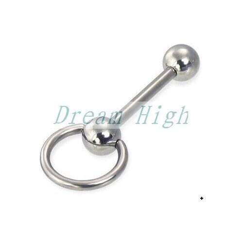 Wholesale Door Knocker Straight Barbell 316L Surgical Steel Body Jewelry For Girl 100pcs/lot Promotional Gift