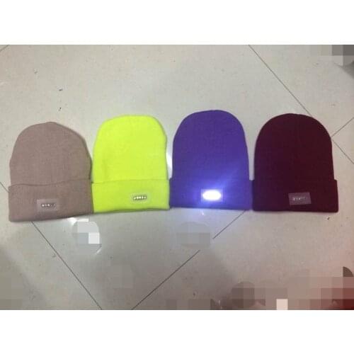 Wholesale LED Running Caps Night climbing cap Knitting lamp cap