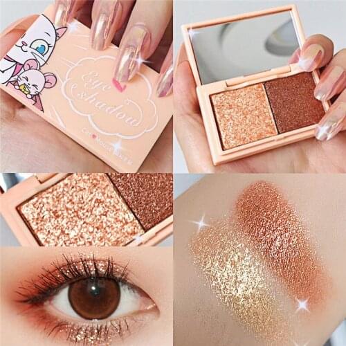 1PC Matte Shimmer Glitter Eye Shadow Palette Makeup Fashion Earth Color Eyeshadow Powder Lasting Waterproof Portable Cosmetics
