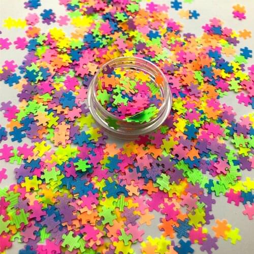 50g/Bag Laser Shape Chunky Glitters Puzzle Bat Butterfly Mermaid Mouse Head Paw Fleur De Lis Shark Dolphin Sequins For Nails Art
