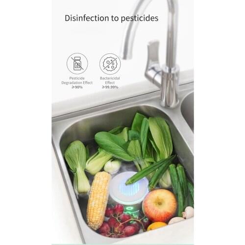 Portable IPX7 Waterproof Fruit Vegetable Purifier for Disinfection Kitchen