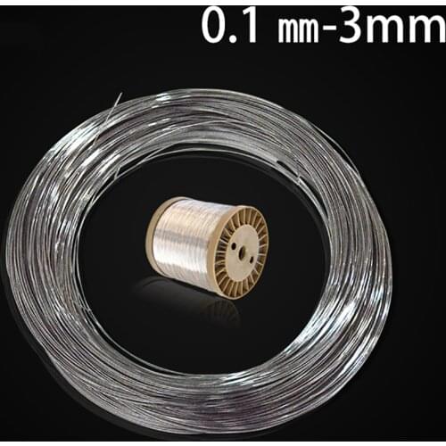 10Meter 304 Stainless Steel Wire Soft Steel Wire 0.1/0.2/0.3/0.4/0.5/0.6/0.8/1mm Wire Cord Line Rustproof Handmade DIY