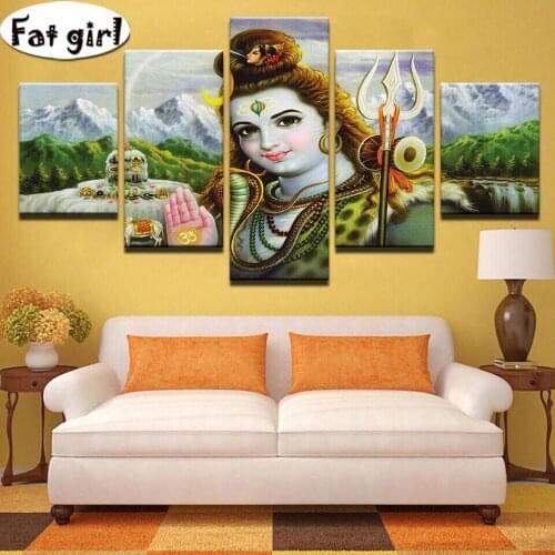 Shiva Indian mythology Diamond painting diy mosaic picture Full Square/round 5d diamond Embroidery sale wall art cross stitch