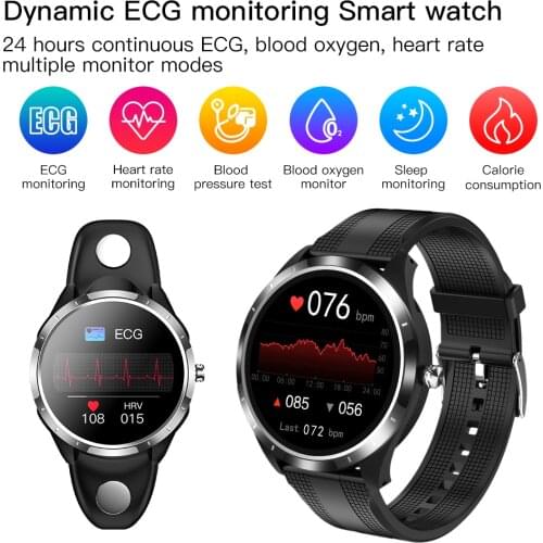 Smart Watch 2021 24 hours dynamic Monitor ECG+PPG+HRV IP68 smart sleep Monitor Fitness Tracker Smartwatch for men women