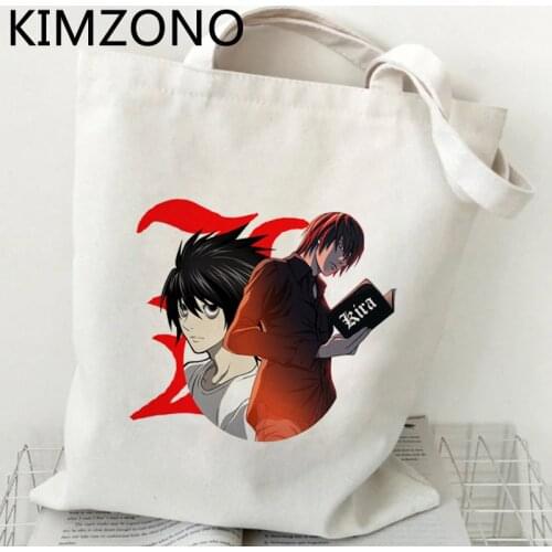Death Note Misa Amane shopping bag bolsas de tela bolso cotton jute bag shopper handbag bag reusable tote bolsa compra sac toile