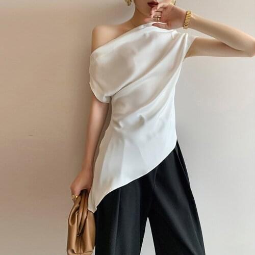 New arrival fashion korean style sets for women summer office lady elegant temperament simple shirt and pants two piece sets