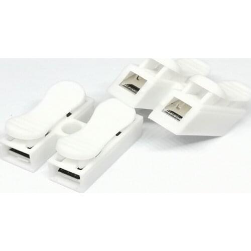 10PCS CH-2 self-locking press quick terminal connectors with two wire couplings and wire post clamps