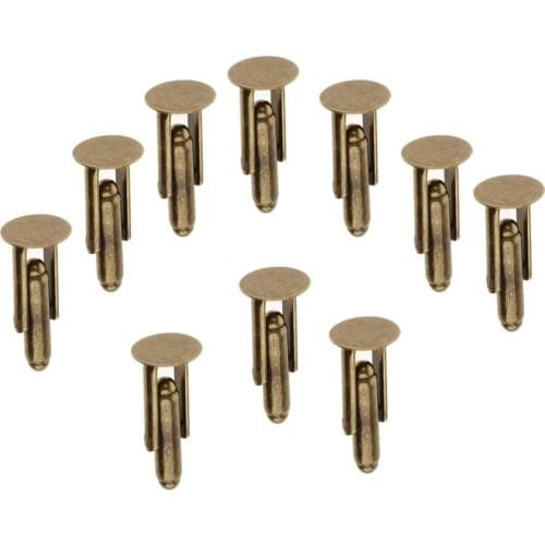 10 Pieces Fashion Charm Mens Jewelry Cuff Links Shirt DIY Cufflinks Bronze