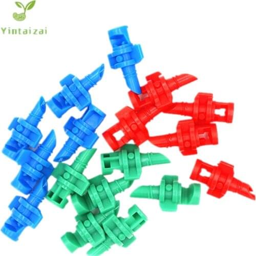 Garden Irrigation Simple Refraction Nozzle Watering Flower Mist Nozzle 90/180/360 Degrees Sprayer Micro Irrigation Fittings