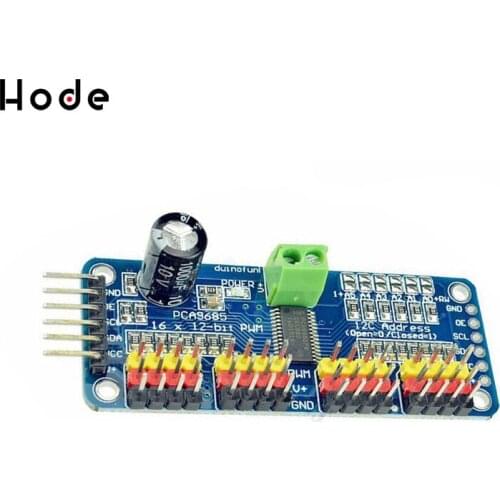 16 Channel 12-bit PWM/Servo Driver-I2C interface PCA9685 module for arduino or Raspberry pi shield module servo shield