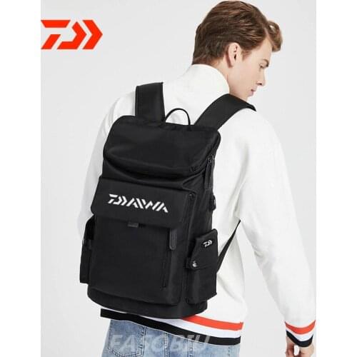 2021 Daiwa Outdoor Camping Fishing Bag Large Capacity Backpack Hiking Sports Leisure Multifunctional Shoulder Fishing Bag