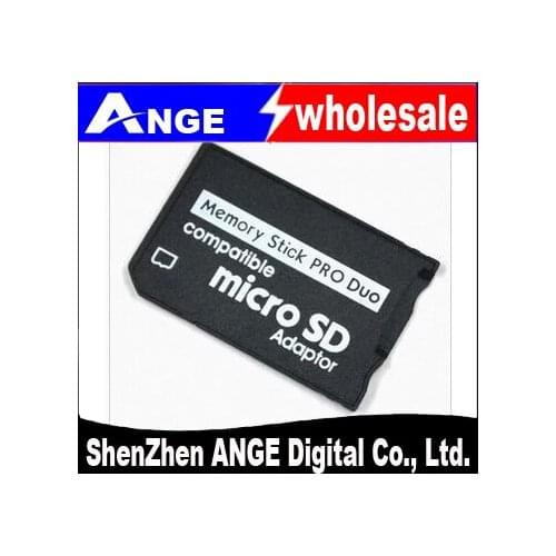 5pcs/lot High quality Gold plated MicroSD TF to MS Adapter TF Card Reader Memory Stick Converter Card Case