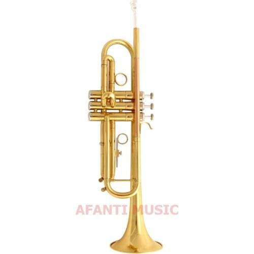 Afanti Bb tone Brass Body Gold lacquer Trumpet (ATP-121)